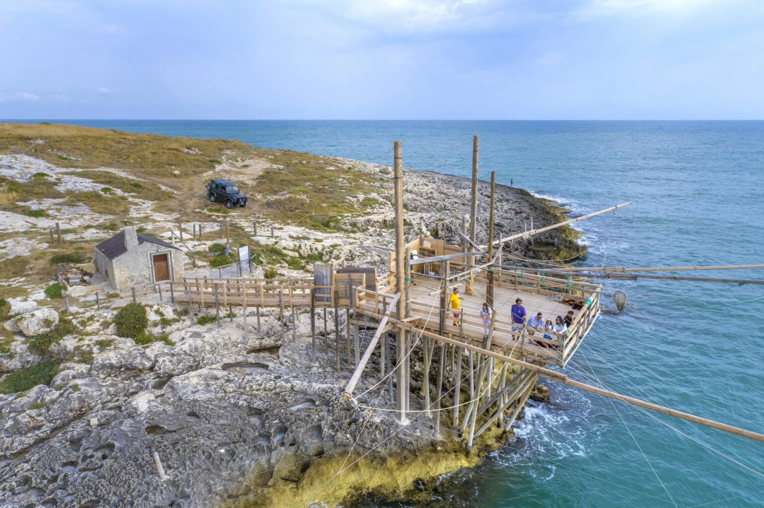 DIMOSTRAZIONE DI PESCA SUL TRABUCCO